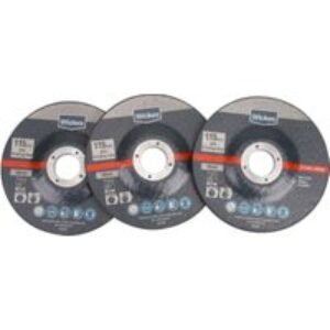 Wickes DPC Metal Grinding Disc 115mm - Pack of 3