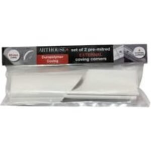 Arthouse Duropolymer Coving External Corner - 65mm - Pack of 2