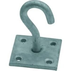 Wickes Galvanised Hook On Plate - 50 x 50mm