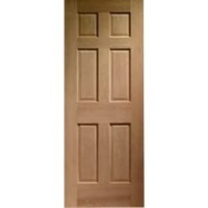 Wickes Colonial External 6 Panel Oak Door - 2032 x 813mm