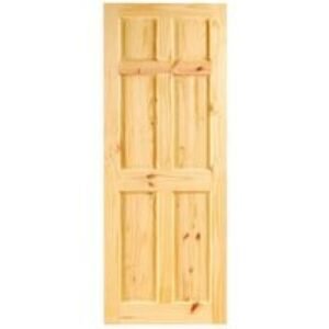 Wickes Lincoln Knotty Pine 6 Panel Internal Door - 1981 x 610mm