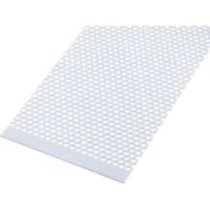 Wickes Metal Sheet Perforated Round Hole 4.0mm Anodised Aluminium - 200 X 500mm