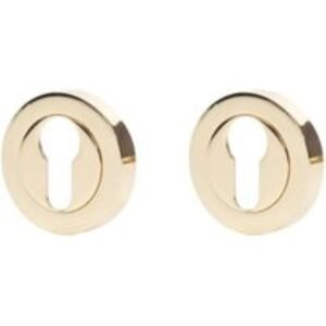 Euro Escutcheon Polished Brass - 51mm