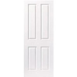 Wickes Chester White Grained Moulded 4 Panel FD30 Internal Fire Door - 1981 x 762mm