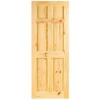 Wickes Lincoln Knotty Pine 6 Panel Internal Door – 1981 x 838mm