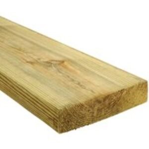 Wickes Treated Kiln Dried C24 Regularised Timber - 45 x 195 x 3600mm