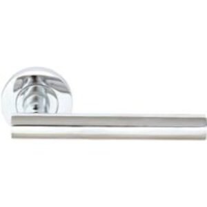 Melbourne Chrome Round Rose Door Handle - 1 Pair