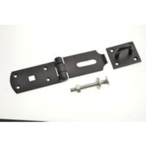 Wickes Heavy Duty Door Hasp & Staple - Black 203mm