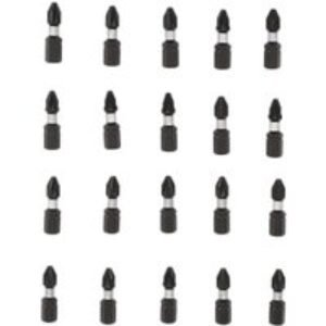 Wickes Screwdriver Bits PZ2 - 25mm - Pack of 20