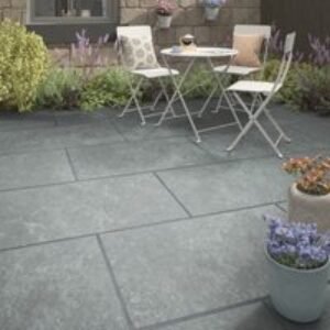 Romana Travertino Silver Outdoor Porcelain Tile 450 x 900 x 20mm Pallet of 48