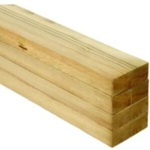 Wickes Treated Sawn Kiln Dried Timber - 25 x 38 x 3600 mm - Pack of 8