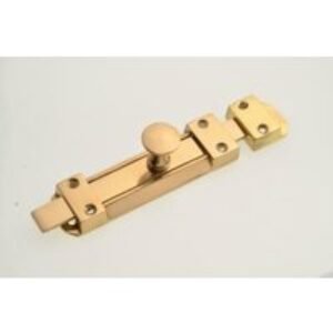 Wickes Brass Flat Tower Bolt - 140mm