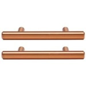 T Bar Cabinet Handle Rose Gold 115mm - Pack of 2