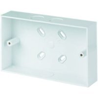 TTE White 1 Gang Pattress Box & Adaptor – 32mm