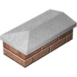 Supreme Concrete Coping Twice Weathered Straight Buff 137mm x 610mm COP137.5BU