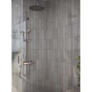 Wickes Boutique Richmond Pearl Gloss Ceramic Wall Tile - 245 x 75mm - Pack of 54
