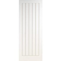 Wickes Geneva White Grained Moulded Cottage FD30 Internal Fire Door - 1981 x 762mm
