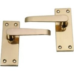4trade Victorian Lever Latch Handle Brass
