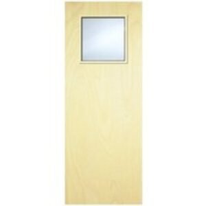 Internal Flush PWD Paint Grade FD30 Fire Door 1G Glazed Georgian 2040mm x 826mm x 44mm