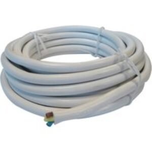 4TRADE 3183Y 1.5mm 3CORE Flex Cable White 5m