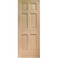 Internal Moulded Oak Colonial 6 Panel Non Raised Mouldings FD30 Fire Door 1981mm x 686mm x 44mm
