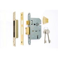 4Trade Mortice Sashlock 5 Lever 64mm Brass
