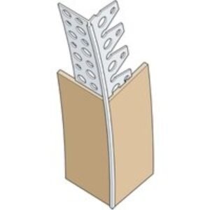 Expamet White Plastic Dry Lining Arch Bead 3000mm x 3mm x 1mm