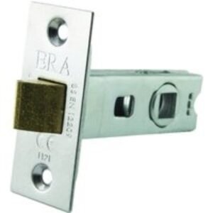 4Trade Tubular Mortice Latch 64mm Brass CE Fire Tested