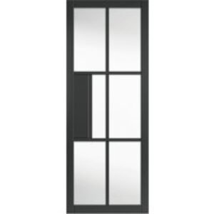 JB Kind Civic Black Clear Glazed Door 1981 x 762 x 35mm