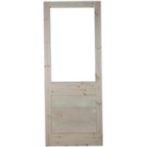 Plaut External 2XG Unglazed Door Wooden Grey, Size: 1981x838x44mm