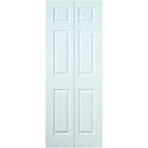 Moulded 6 Panel Smooth Hollow Core Bi-Fold Door 1981mm x 686mm x 35mm