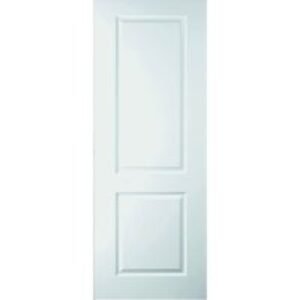 Travis Perkins White Primed 2 Panel Smooth Hollow Core Door 1981 x 838 x 35mm