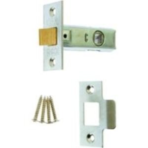 4Trade Tubular Mortice Latch 76mm Satin