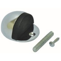 4Trade Floor Mounted Door Stop Chrome