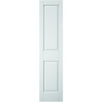 Travis Perkins White Primed 2 Panel Grain Hollow Core Door 1981 x 457 x 35mm