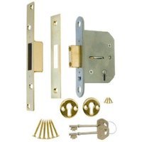 4Trade Mortice Deadlock 5 Lever 64mm Brass