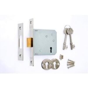 4Trade Mortice Sashlock 3 Lever 76mm Chrome