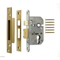 4Trade Mortice Sashlock Case Euro Profile 76mm Brass