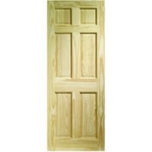 Internal Softwood Clear Pine 6 Panel Door 1981x762x35mm
