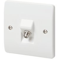 MK Single Coaxial/Satellite Socket K3525WHI