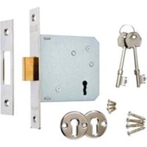 4Trade Mortice Sashlock 3 Lever 64mm Chrome