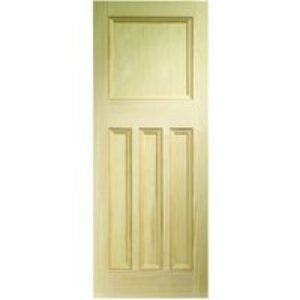 XL VINE DX VERTICAL GRAIN 4 PANEL CLEAR PINE DOOR 1981 X 838 X 35MM