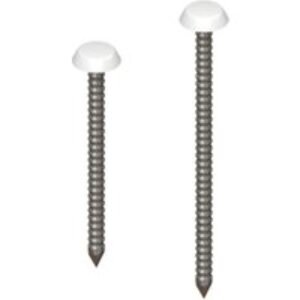 Eurocell Roofline Profile Upvc Fixing Pins White 40mm - Box Of 250