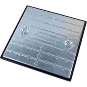 Clark-Drain Manhole Cover and Frame Galvanised Steel 600mm x 600mm 5 Tonne