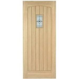 External Cottage Oak Triple Glazed Leaded Door 1981 mm x 762 mm x 44 mm