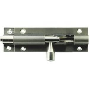 4Trade Barrel Bolt 75mm Straight Satin Nickel