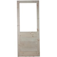 Plaut External 2XG Unglazed Door Wooden Grey, Size: 2032x813x44mm