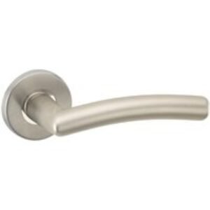 Urfic Perpignan Lever On Rose Door Handle Satin Nickel