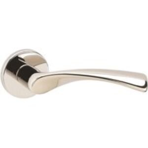 Urfic Lyon Lever On Rose Door Handle Polished Nickel