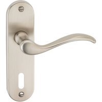 Urfic Geneva Lever Lock Door Handle Satin Nickel